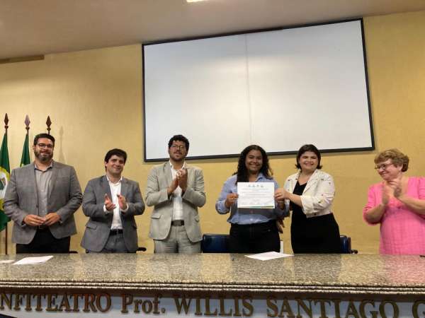 Posse de Nathalia Florêncio, orientadora da Célula de Planejamento, Diagnóstico, Avaliação e Monitoramento de Política de Juventude da SEJUV