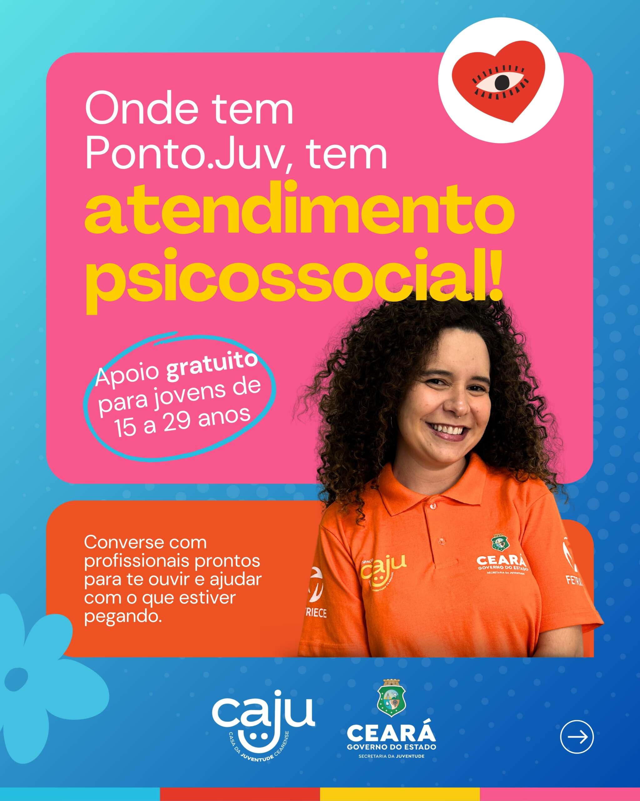 Ponto.Juv oferece atendimento psicossocial para jovens cearenses