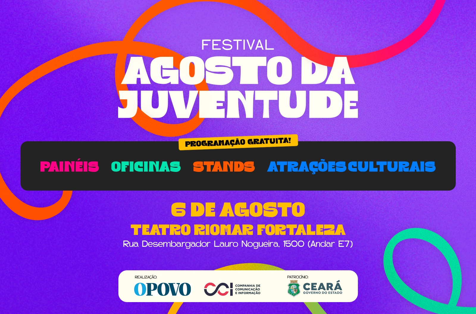 Participe do Festival Agosto da Juventude