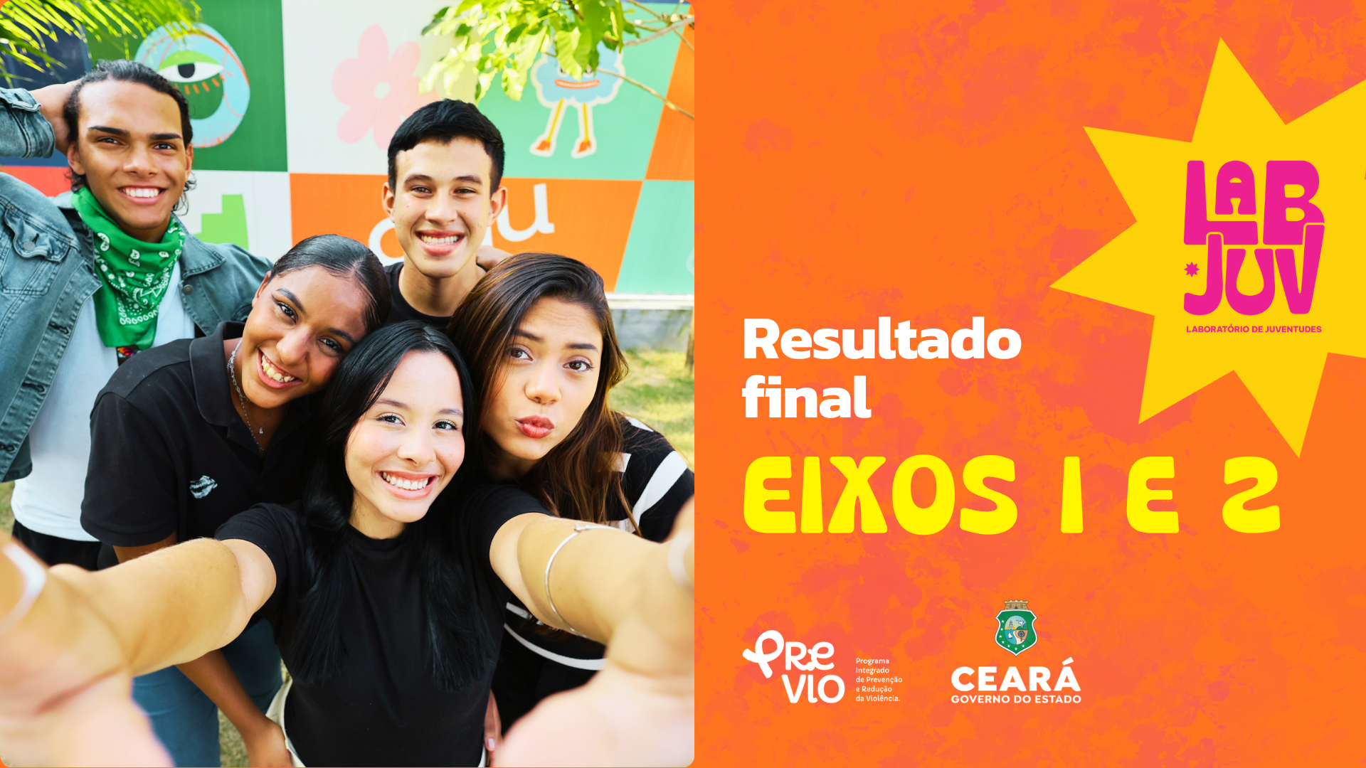 Governo do Ceará divulga resultados finais dos Eixos 1 e 2 do projeto LabJuv; confira listas